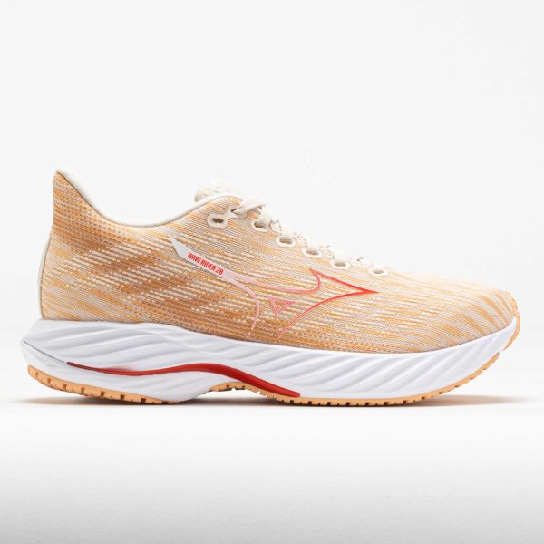 Mizuno Wave Rider 28 Women's Pristine/Spicy Orange